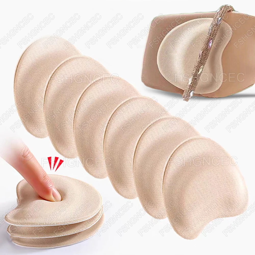 8Pcs Vorfuß Pad Schmerzen Relief Einsatz Halbe Größe Einlegesohlen Nicht-slip Kissen Schuh Atmungsaktiv Schweiß Absorbieren Fuß Pads für Schuhe