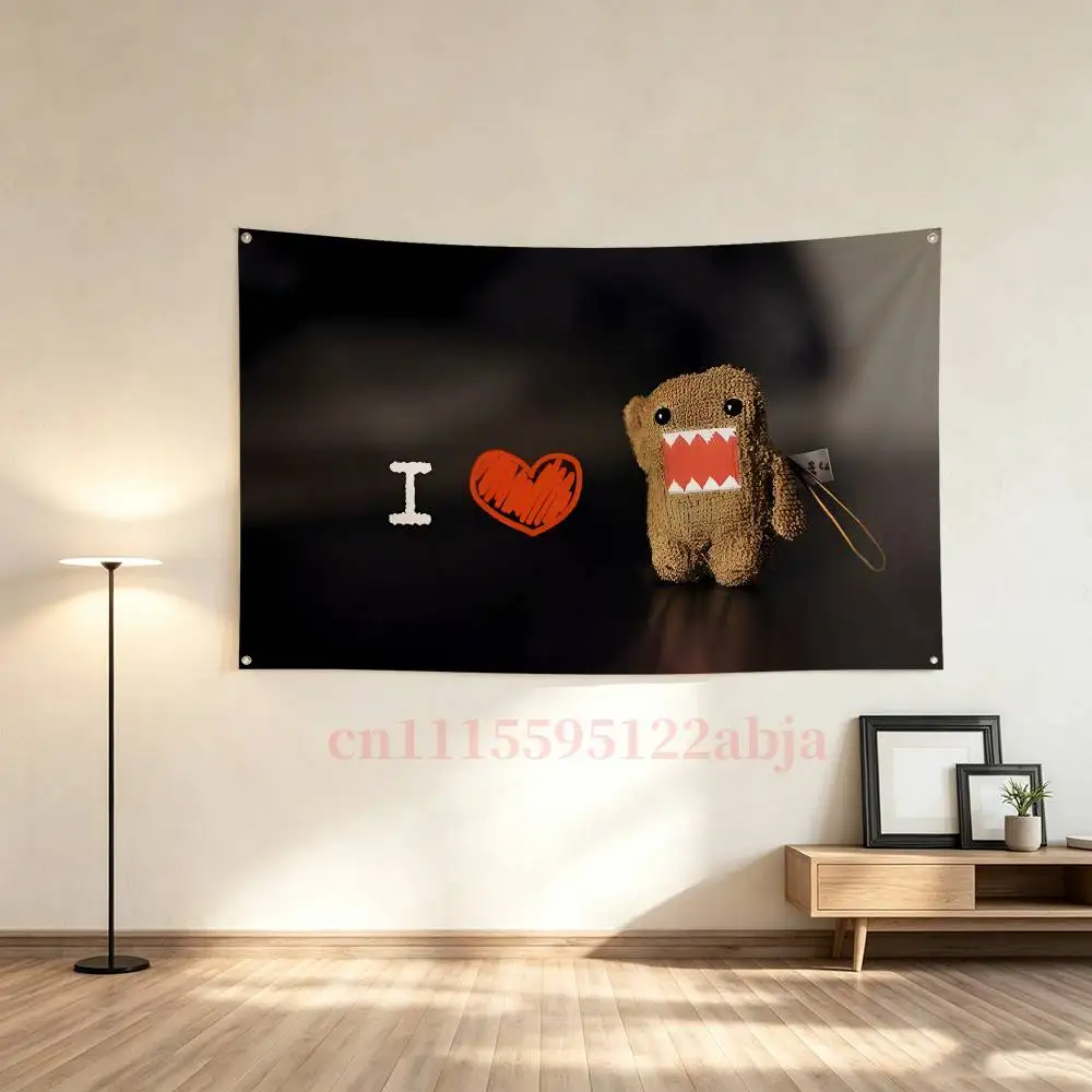 D-Domo kun-n Flag Tapestry Poster Banner For Bar Beer House College Dorm Room Art Music Tapestry Banner Gift