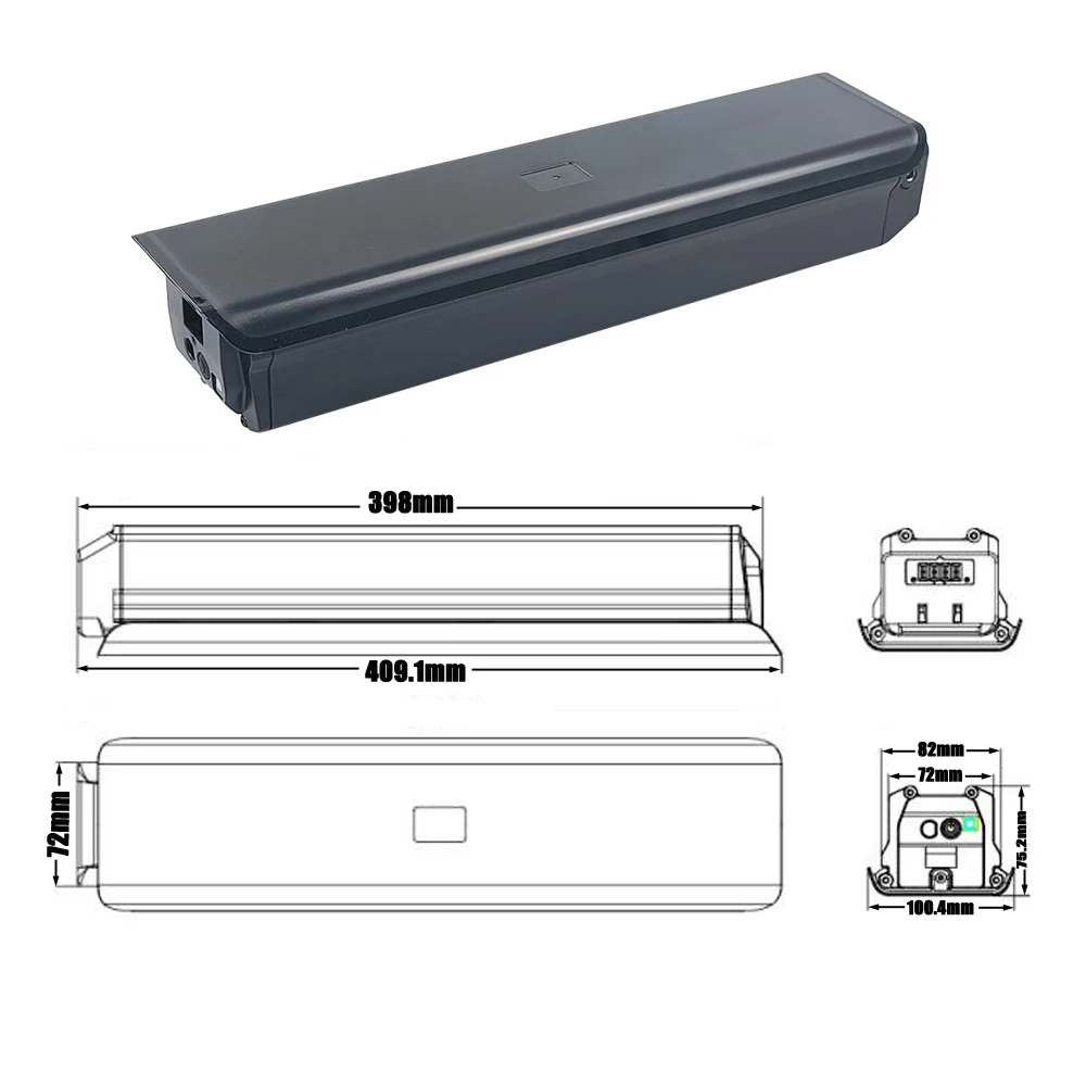 Removable 36V 14.5Ah 20Ah 48V 14Ah Lithium Battery Pack for 250W ACCOLMILE FLAMINGO 500W TWITTER EM9-S M600 EM6-M6100-12S Ebike