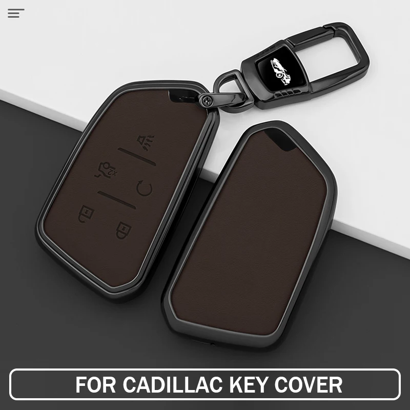 Funda Protectora Metálica para Llave de Auto Cadillac XT4 CT4 CT5 Lyriq Escalade Optiq Vistiq 2020-2026, 2025, 2024, 2023