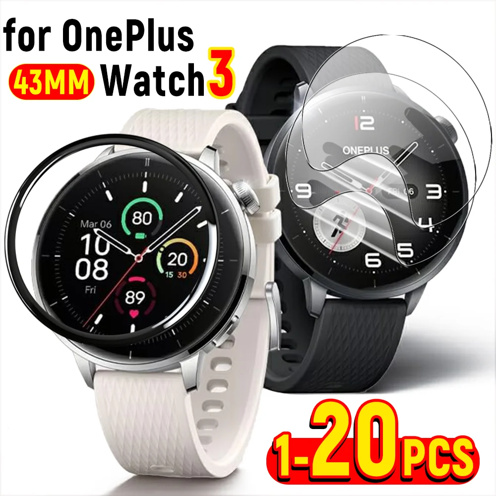For OnePlus Watch 3 43MM Hydrogel Film & Composite Films Screen Protectors HD Anti-scratch Protective Film for OnePlus Watch 3