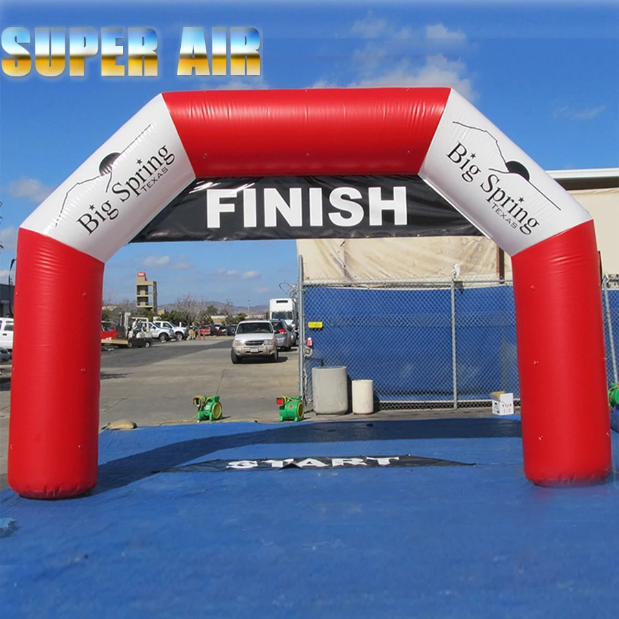 Inflatable arch with banners for outdoor tournaments can be custom-made for portable safety