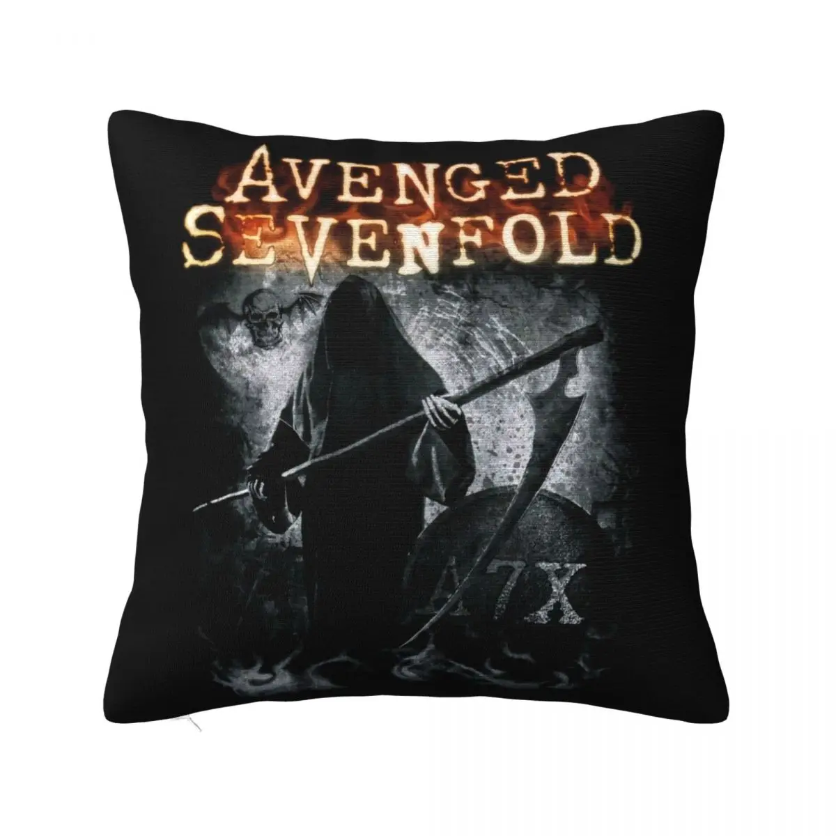 New Nwt Retain Seven Times A7X Grim Reaper Mens Big Size Heavy Metal Swag Rap Pillow Case