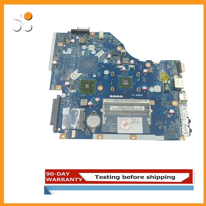 For  Acer 5253 5250 NOTEBOOK P5WE6 LA-7092P for Acer Aspire 5253 5250   Motherboard MBNCV02001 test 100% work