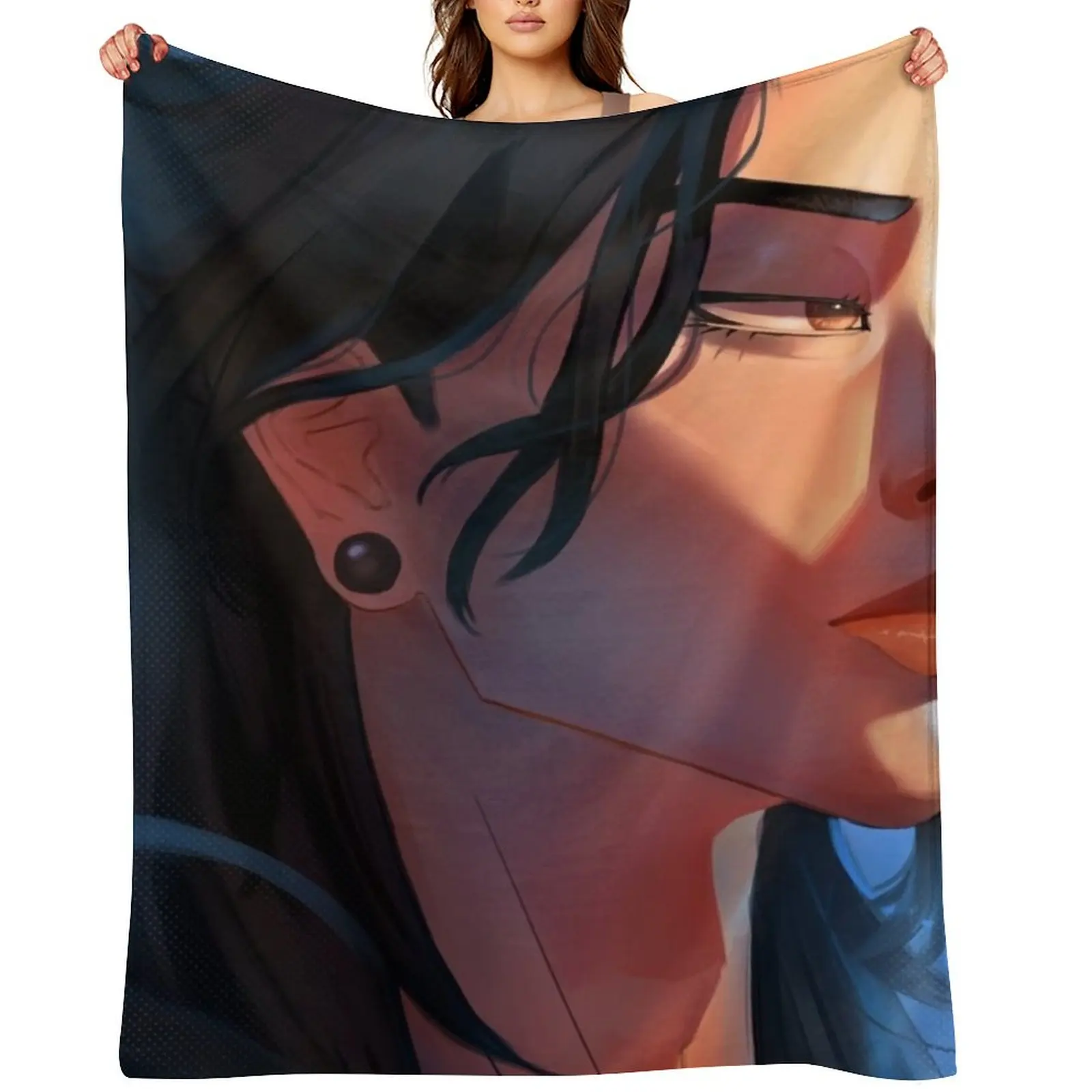 

Suguru Geto Throw Blanket for winter Blankets For Sofas valentine gift ideas sofa bed Blankets