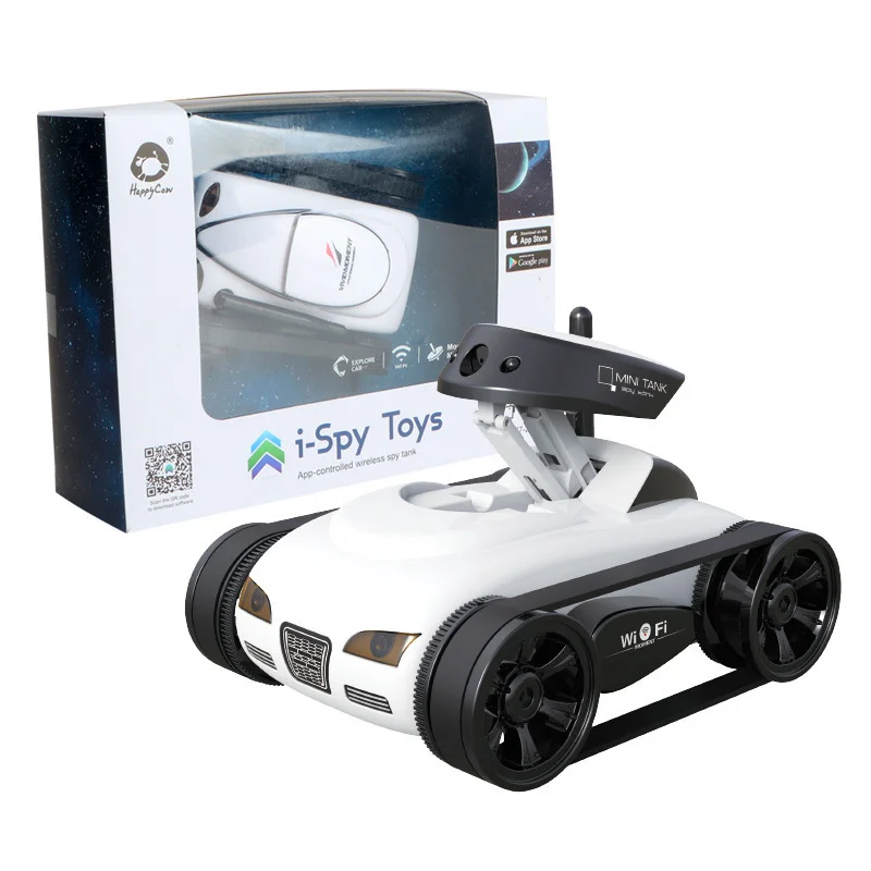 I-Spy Toy 4-Kanal-Fernbedienung, kleiner Tank mit Kamera, WIFI, mobile APP-Steuerung, kabelloser Spionage-Panzer, Kinderspielzeug