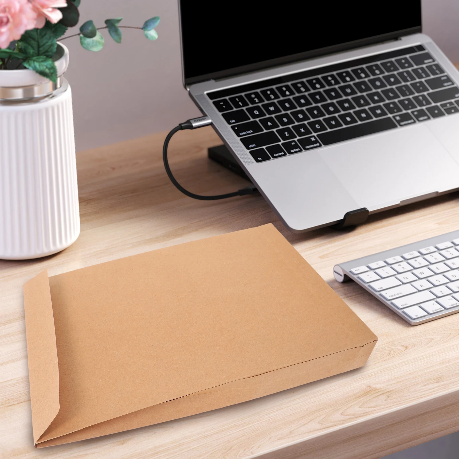

10pcs Double-Sided Adhesive Kraft Envelopes Self-Sealing Packaging Bags For Mailing Clothes Documents Secure Shipping Storage