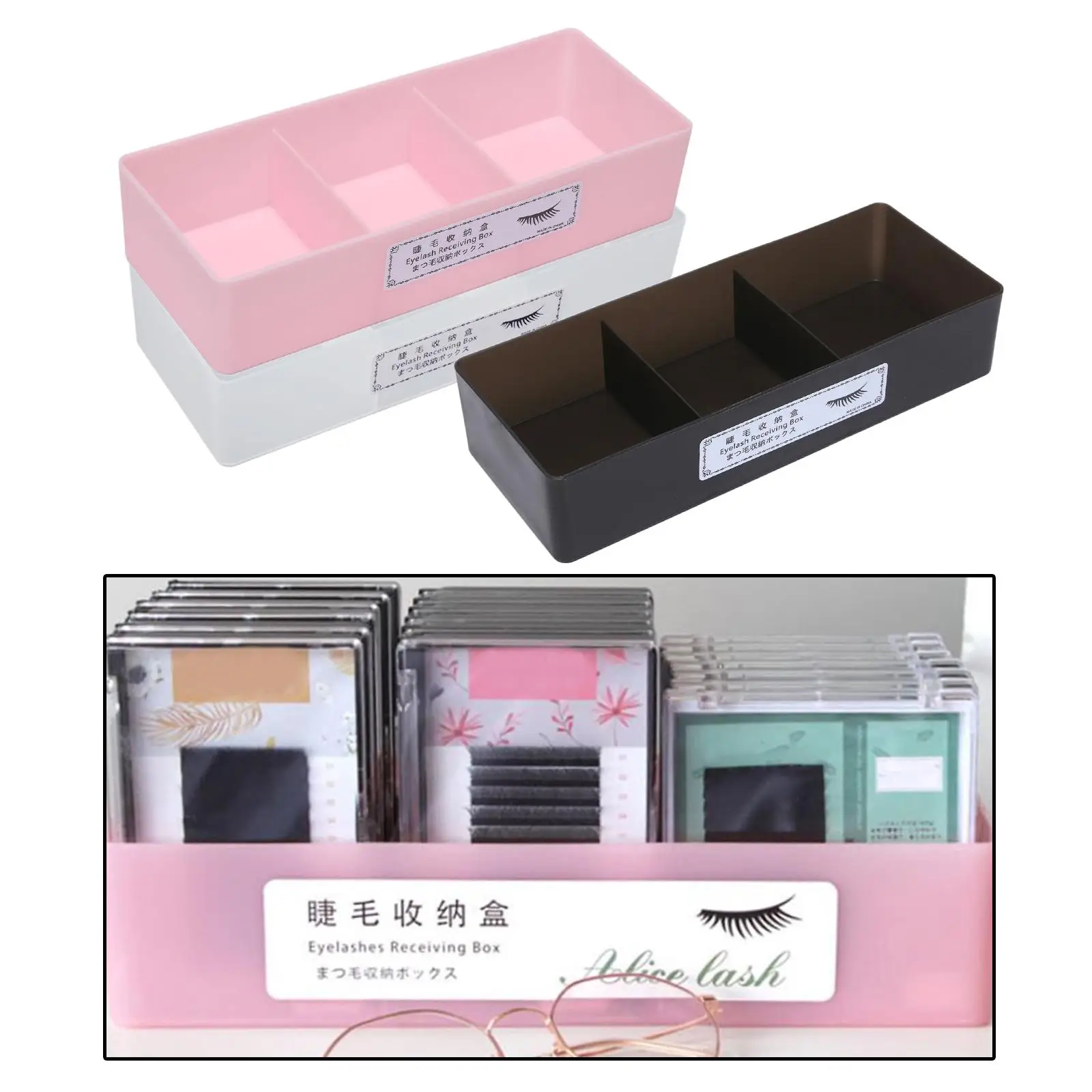 Large Capacity Eyelash Tool Storage Box for Eyelash Extension Tweezer Case