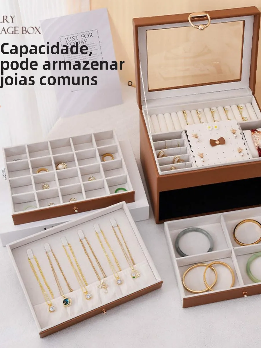 large-capacity-four-layer-multi-function-jewelry-box-open-window-design-necklace-earring-bracelet-storage-organizer-leather