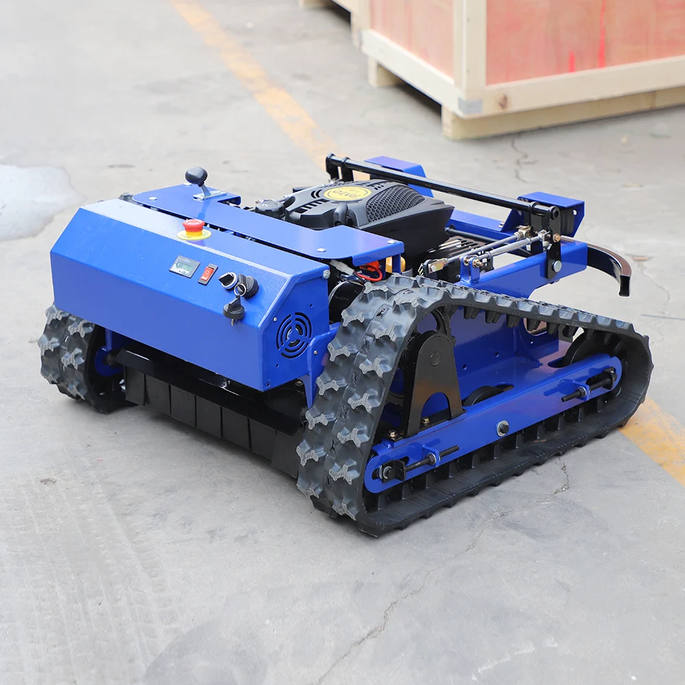 مزرعة صغيرة العشب جزازة العشب بعجلات و الزاحف التحكم عن بعد جزازة روبوت صغيرة حديقة جزازات العشب