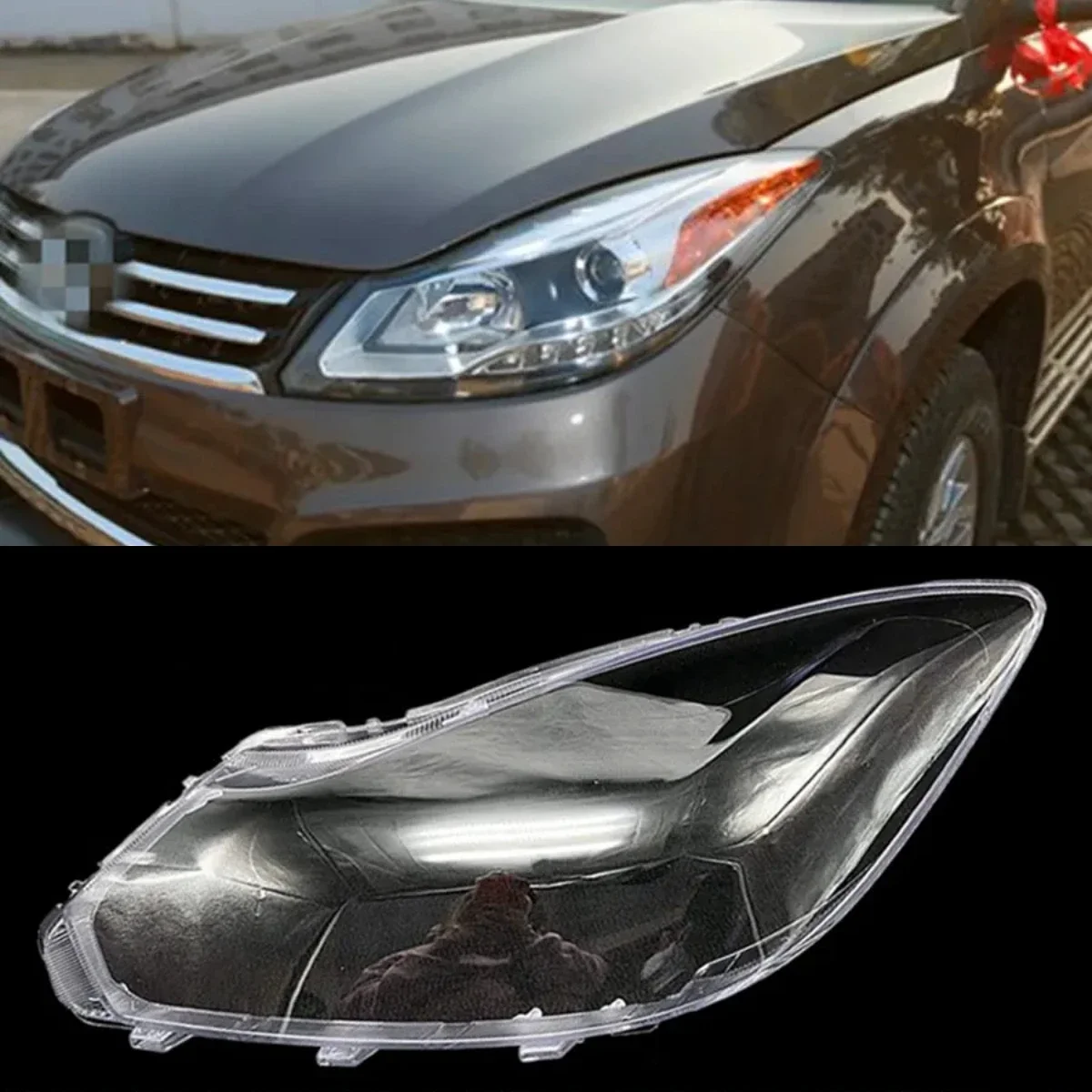 

For Jiangling Yusheng S350 Headlamp Cover Lampshade Lamp Shade Headlight Shell Plexiglass Replace Original Lampshade 2013-2015