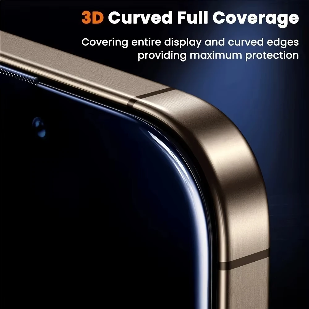 1-5 Stück 9D hochauflösender Displayschutz mit vollständiger Abdeckung für iPhone 18 Pro Max 17 Pro Max 17 Pro 18 16 15 14 13 12 11 16e Air XR – Detail 2