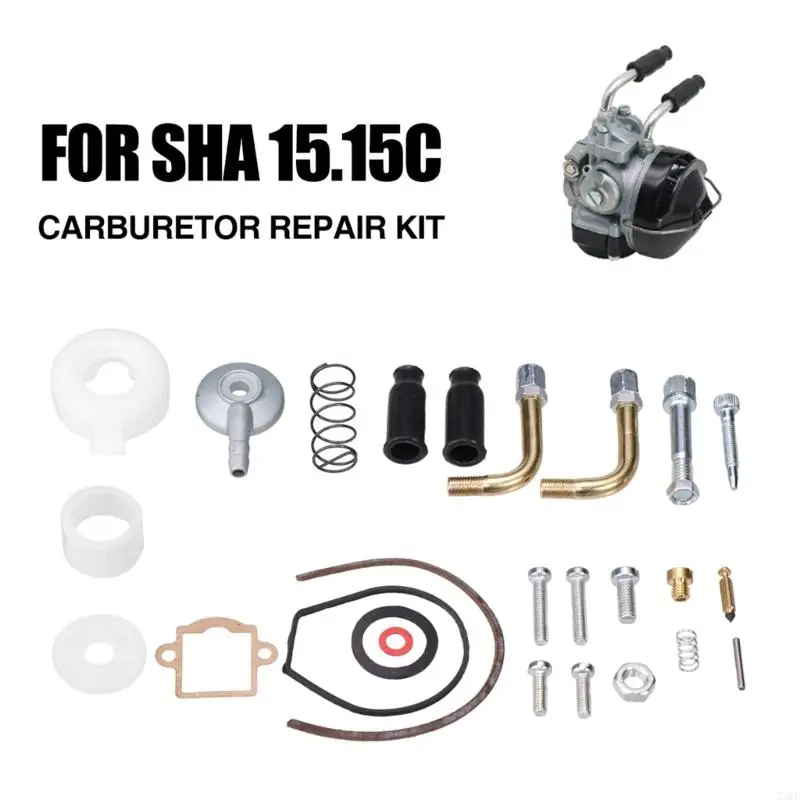 Complete Carburetor Repair For SHA 15.15C Including Jets Floats Seal For Motorcycle Restoration X37F