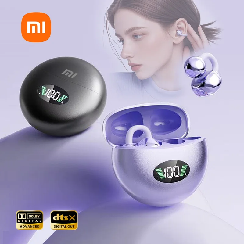Xiaomi Open Ear Clip Earbuds ENC Wireless Bluetooth5.4 Headphone Noise Cancelling Earphone With Mic For Android iOS