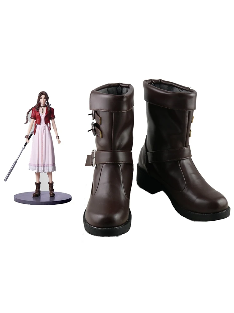 

Final Fantasy 7: Remake Tifa Lockhart Aerith Gainsborough Обувь для косплея Сапоги для карнавала Хэллоуина