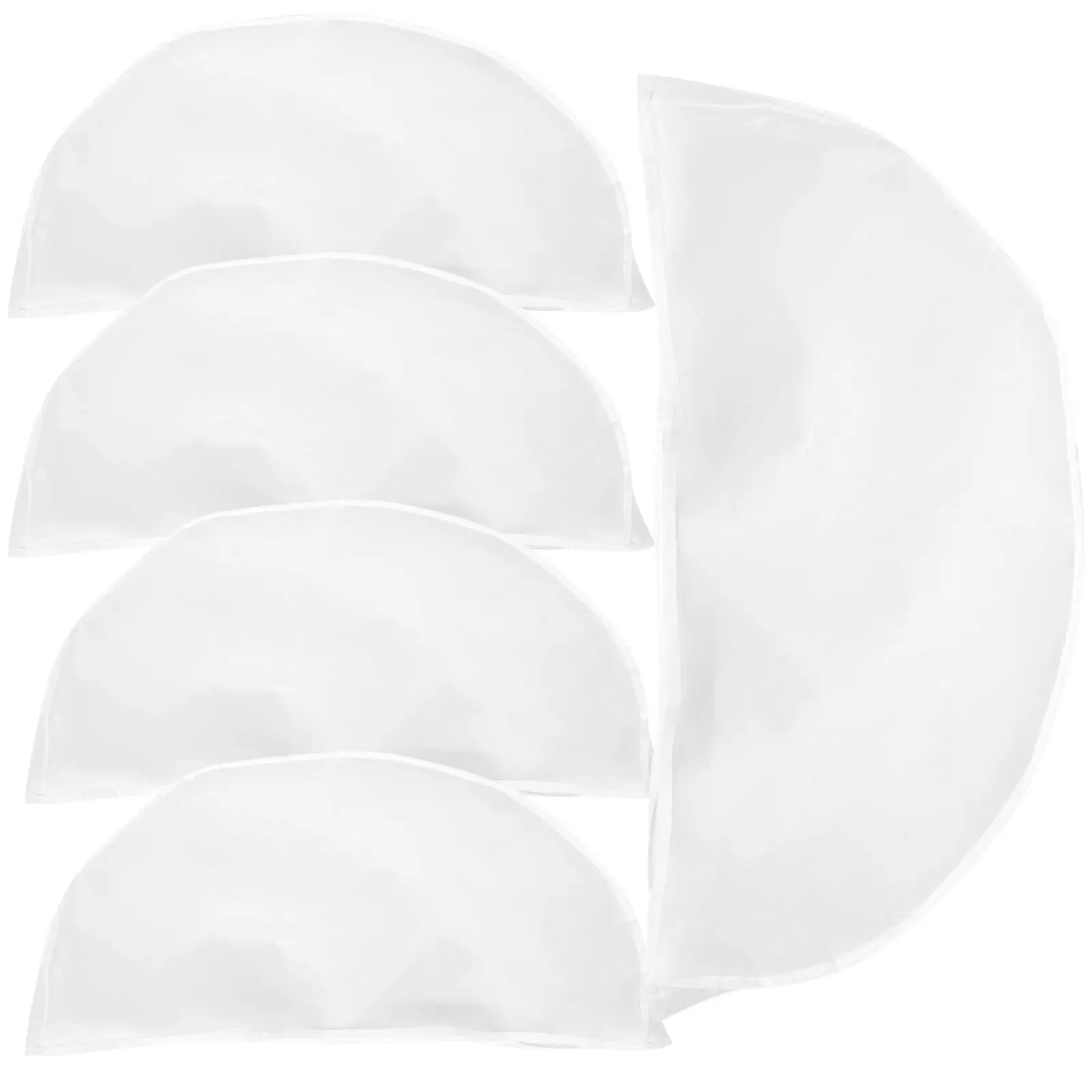 

5Pcs Thickened Transparent Clothes DustProof Cover Garment Bag Storage Peva 60x5x30cm Wardrobe Suit Clothes Bag