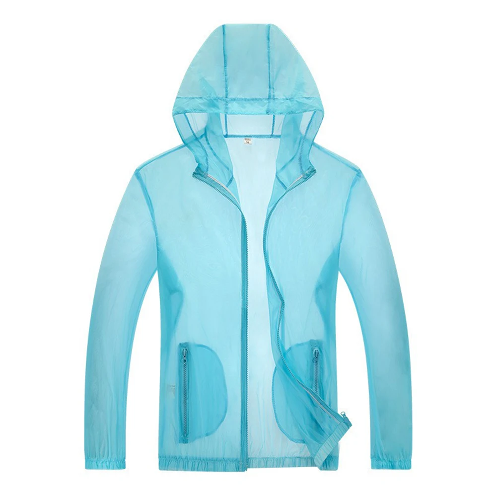 Summer Sunscreen Jacket Unisex Ultra-Thin Camping UV Protection Clothes Lightweight Outdoor Quick Dry Sports Coat Windbreake