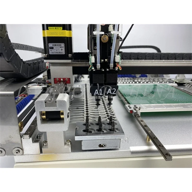 High Speed Auto SMT Pick and Place Machine 2 Heads Chips Mounter Pcb Making Machine for LED Assembly Line Q1 Q2S 33/54/68Bits