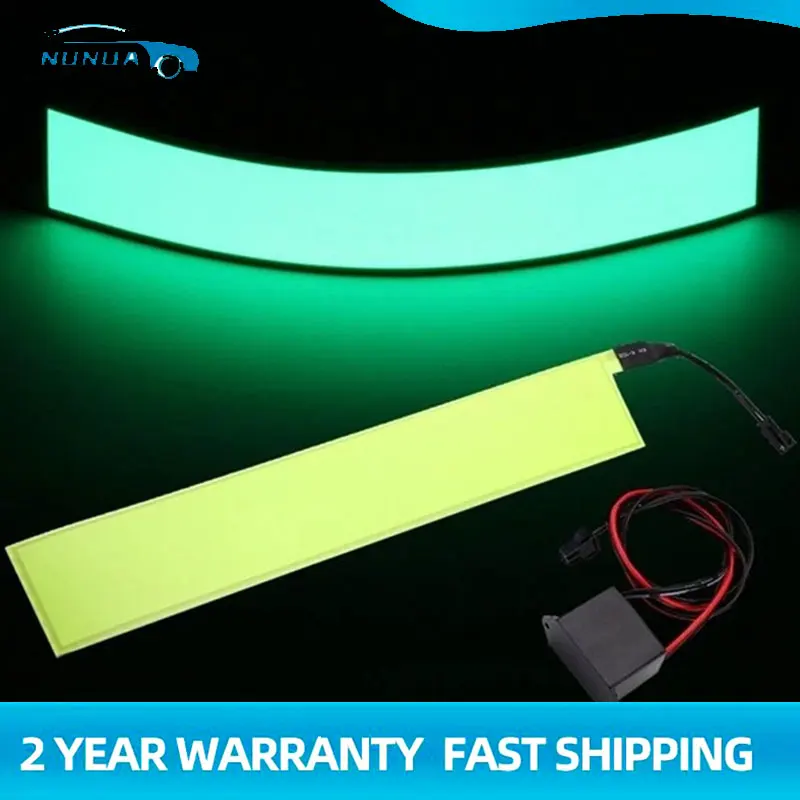 12V  12x2 Inch Flexible Electroluminescent Tape EL Panel Backlight Decorations Light with Inverter