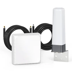 Cell Signal Booster for Home Band 2/4/5/12/13/17/25 Designed for Weak Signal Areas Cell Phone Control 70dB Adjustable Gain