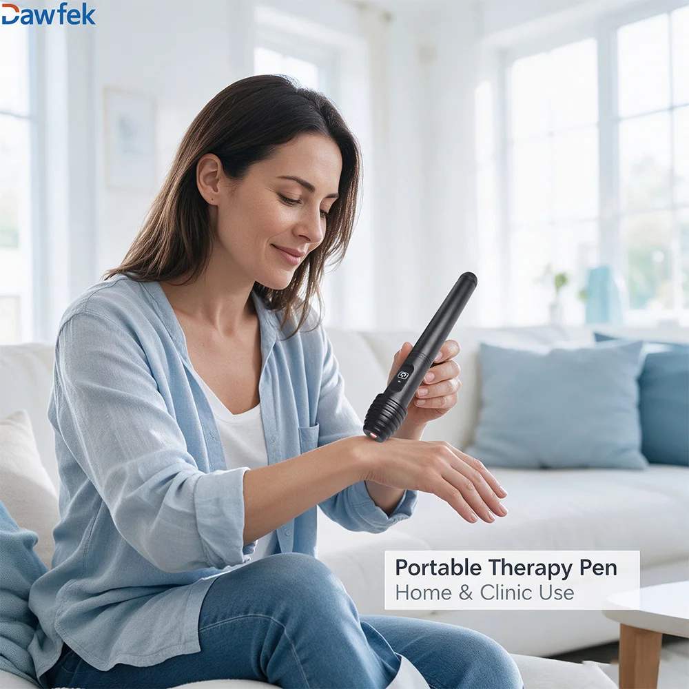 Dawfek 808nm 200mW 1 Diode PBM Low Level Cold Laser Therapy Pen for Arthritis Chronic Joint Pain Arthritis Home Clinic Treatment