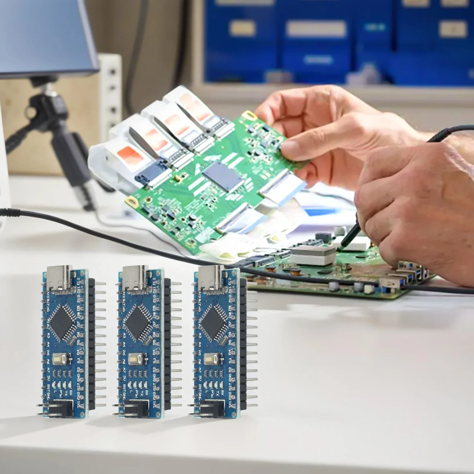 Blue TYPE-C Port Versatile Pin Configuration Compact Design Robust Reversible Connection Suitable For Various Projects