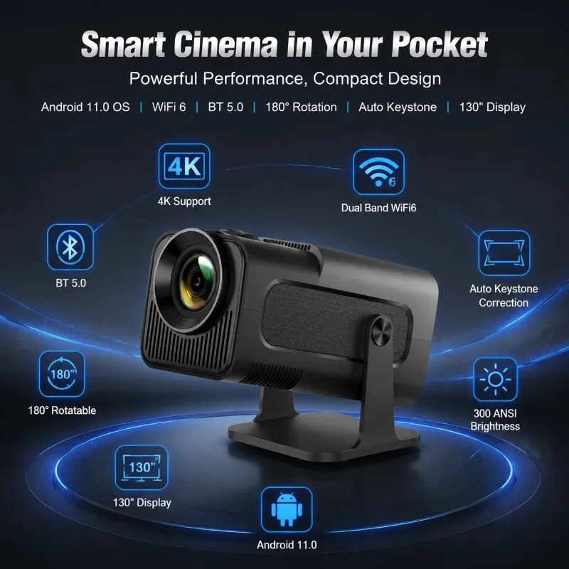mini-projecteur-natif-720p-android-11-wifi-6-bt-50-300-lumens-ansi-correction-trapezoidale-automatique-rotation-a-180-degres