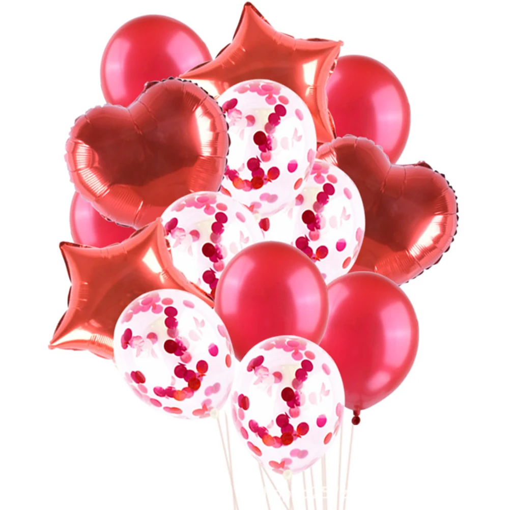 

26 pcs Birthday Balloons Set 16 inch 12 inch Sequin Solid Color for Kids Party Wedding Decorations
