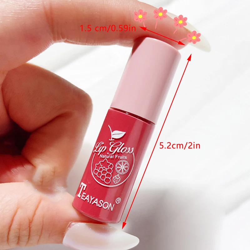 Rouge à lèvres liquide cristal brillant pour filles, maquillage coréen, brillant, miroir, mignon, transparent, nu