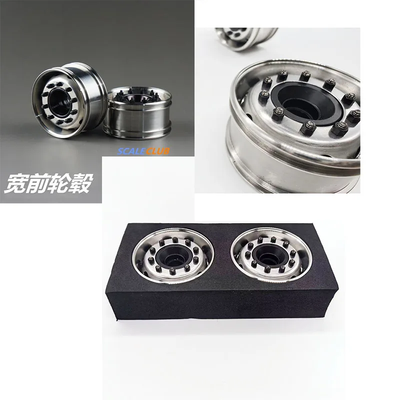 

RC 1/14 Mud Head Universal Upgrade Metal Front Wide Wheel Narrow Wheel For Tamiya For Scania Man for Tractor Truck DIY Parts