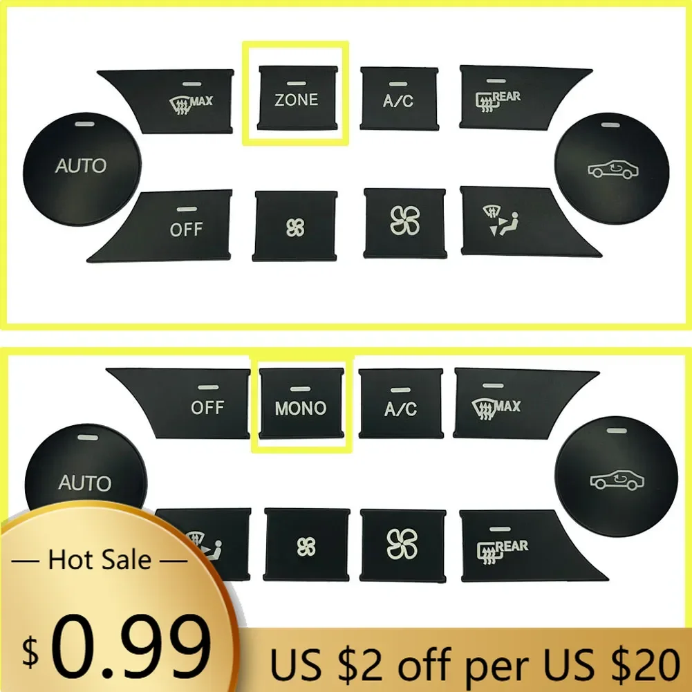 

Steering Covers Car Center Console Air Conditioning Panel Button Sequins Sticker Trim For Mercedes Benz C Class W204 GLK X204