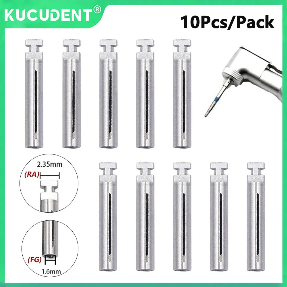 

10 Pcs Dental Burs Adaptor Stainless Steel Rotary Polishing Shank for High Speed Handpiece Polishing Disk from 1.6mm to 2.35mm