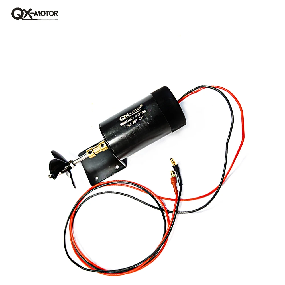 QX-MOTOR 545-50T Underwater Thruster 12V-16V Brush Motor for Unmanned Boat Remote Control Boat Model