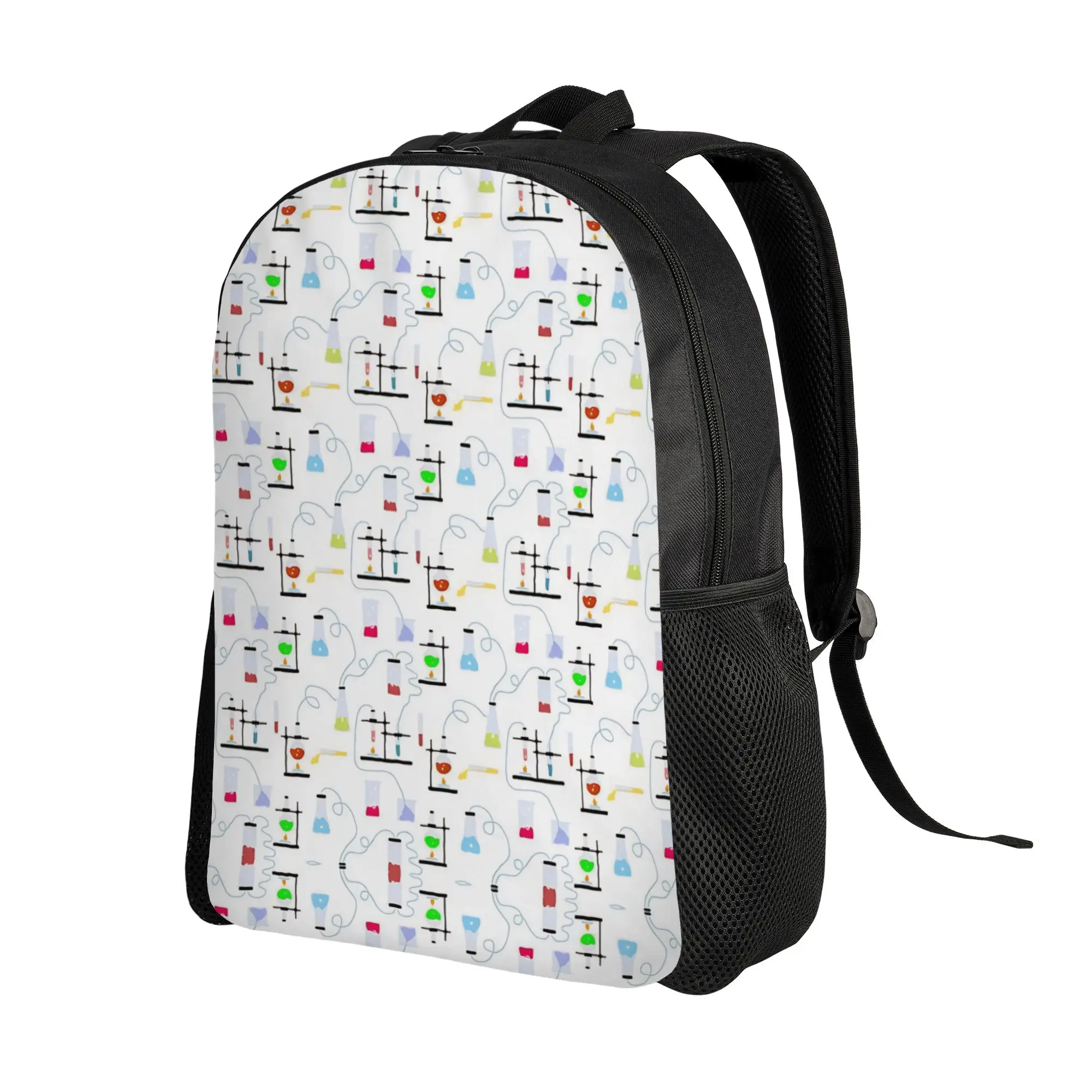 Chemistry Science Test Tubes Lab School Subject Backpack  Leisure Backpacks Female Trekking Big School Bags Designer Rucksack