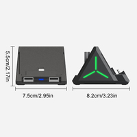 For Switch TV Docking Station TV Adapter 4 Card Slots Base Charger Stand with HDMI-Compatible USB Type C Ports for Switch Dock