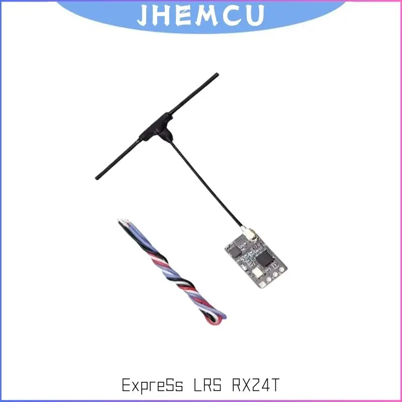 JHEMCU ExpressLRS RX24T 2.4G ELRS Rádio Nano Receptor de Longo Alcance para FPV Racing Freestyle Drones de Longo Alcance Peças DIY LR4 LR5