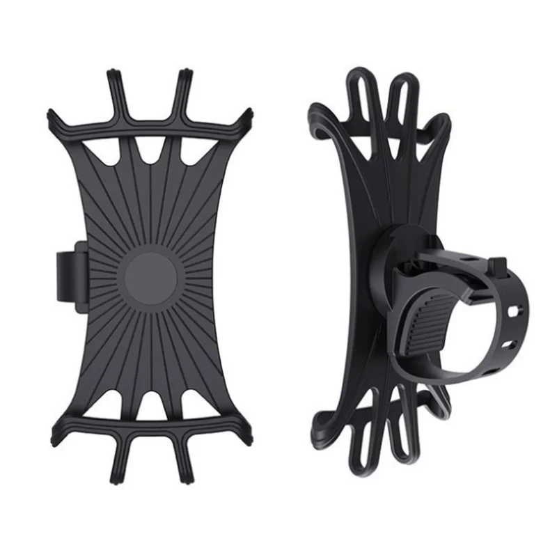 

Bike phone holder for 4-7 inch phones - 360 ° rotating shockproof and non-slip grip, durable black ABS GPS holder, designed for road/mountain bikes - hands-free navigation cycling accessories, stylish phone frame, metal clamping mechanism