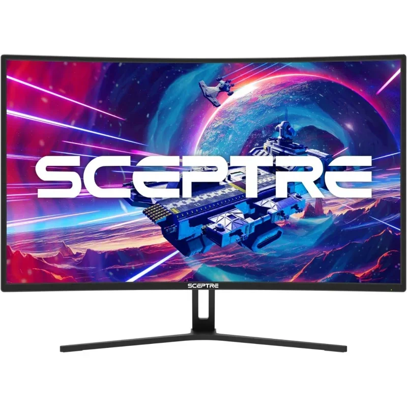 For Sceptre 32-inch Curved Gaming Monitor Overdrive up to 240Hz DisplayPort 165Hz 144Hz HDMI AMD FreeSync Build-in Speakers