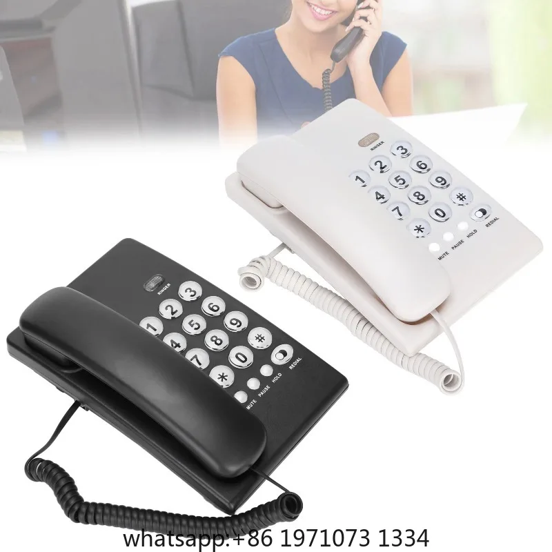 KXT504 Desktop Corded Telephone Multifunctional Large Button Landline Phone for Home  Hotel Large Button Landline Phone
