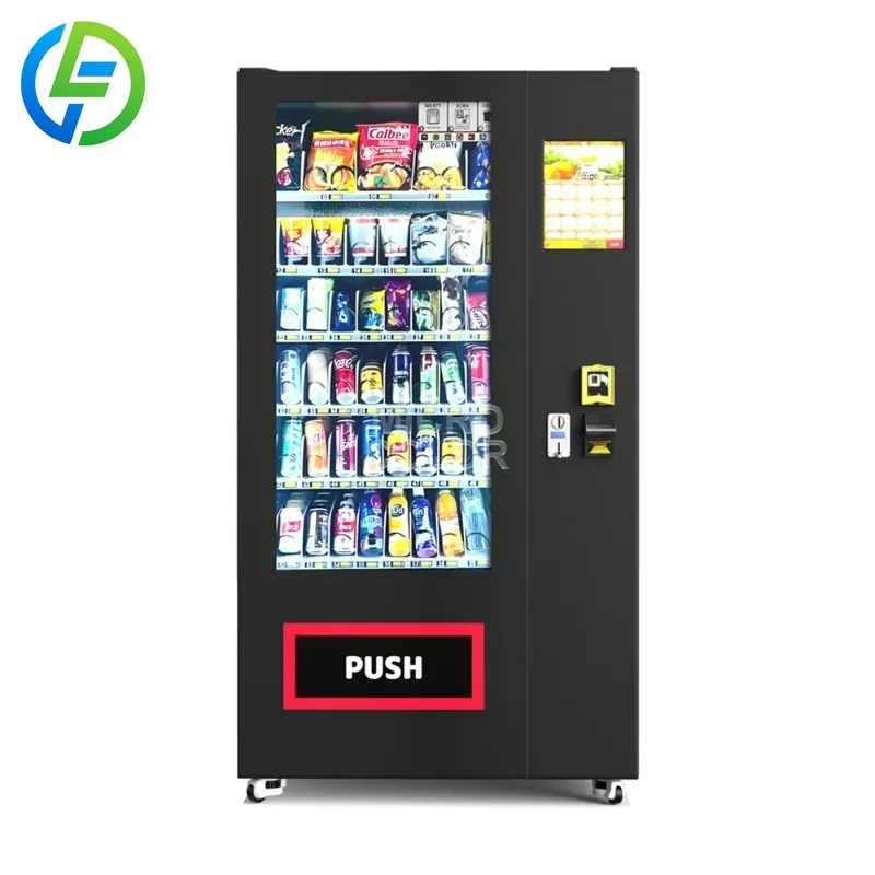Distributeur Automatique Refrigeration Button Operated Touchscreen Smart Drink and Snack Vending Machine for Retail Items