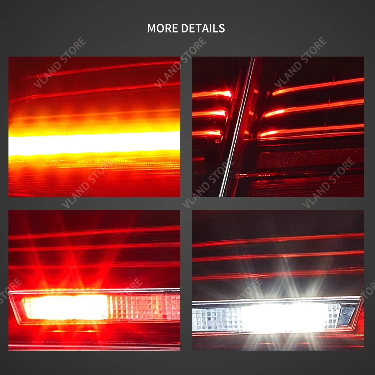20-26 4 Series G22 G23 G26 G82 G83 VLAND LED Laser Tail Lights Rear Lamps Assembly Set of 2