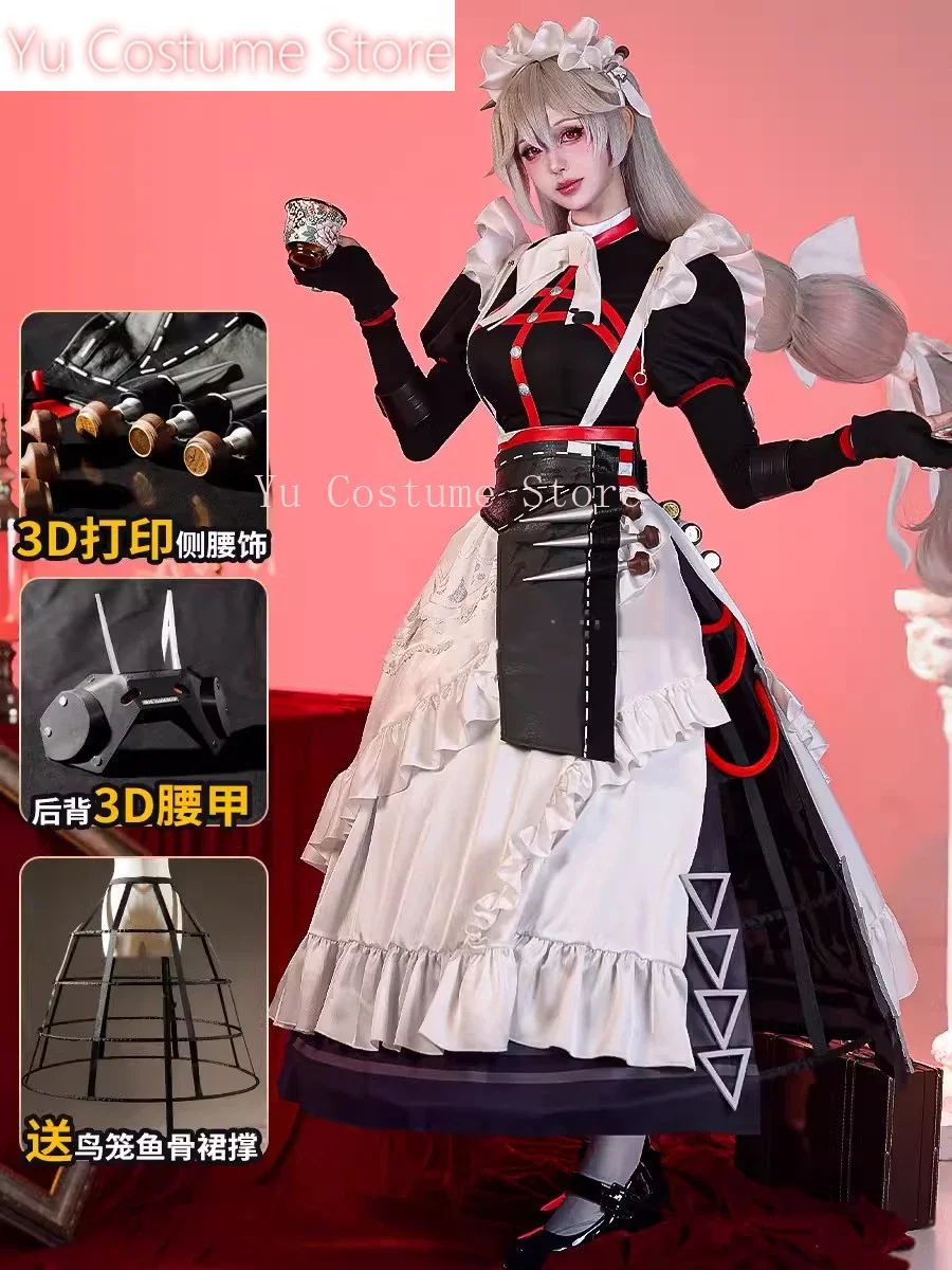 Yu Costume Zenless Zone Zero Alexandrina Sebastiane Victoria Housekeeping Maid Dress Game Suit Gorgeous Cosplay Costume Women