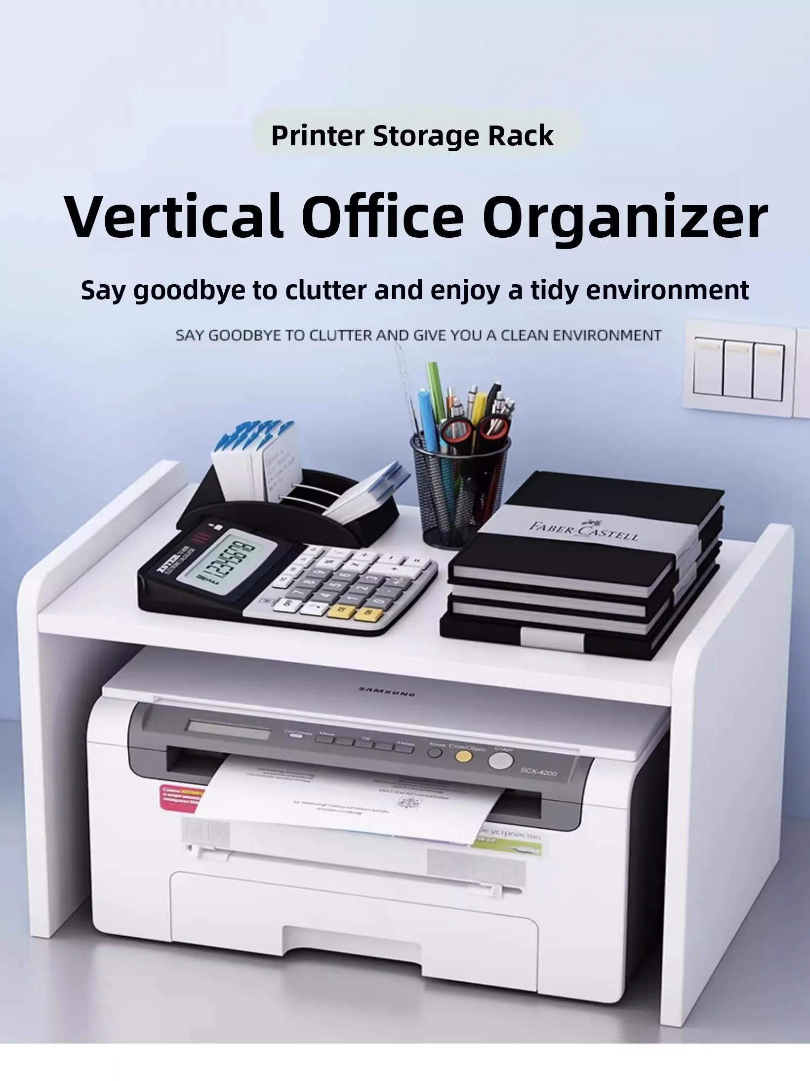 

Офисная подставка для принтера, многослойная подставка для хранения документов Ra, настольный органайзер elf, современный простой кухонный органайзер для хранения Ra