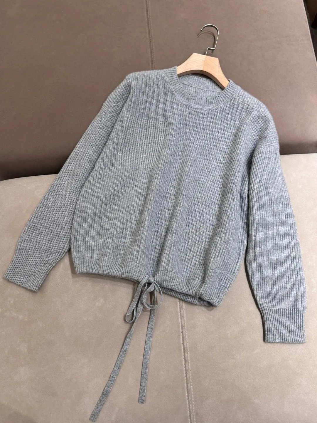 Autumn 2024 Women\'s Cashmere Pullover Thick Warm Knitted Sweater Loose Woman