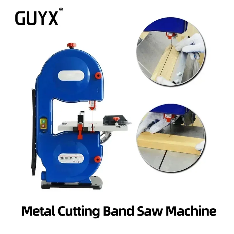 For Household Small Band Saw Joinery Cutting Machine 8 Inch Mini Vertical Sawing Machine Saw Blade Metal Cutting Band Saw