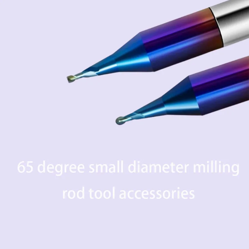 65 degree micro diameter alloy bar industrial CNC machining center with coated ball head vertical precision polishing accessorie