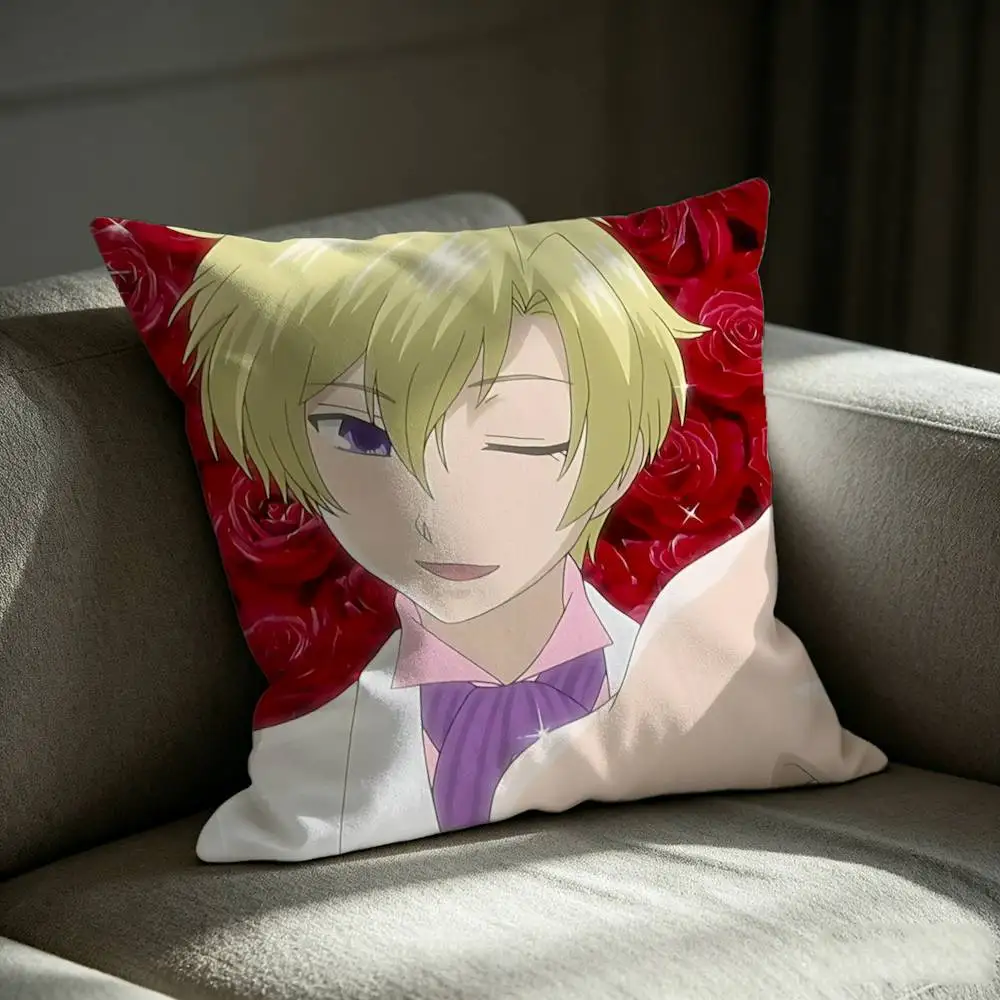 Tamaki O-Ouran High School H-Host Club  Square Sofa Pillow Cover Solid Color Living Room Home Decor Cushion Case