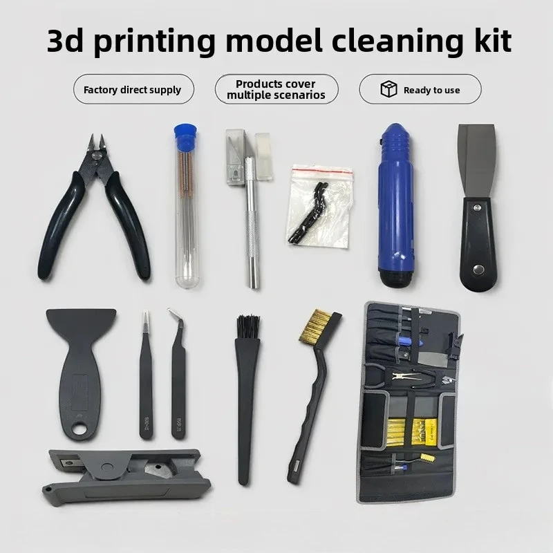 3D printing model removal platform cleaning tool kit, 3D printer nozzle household cleaning kit