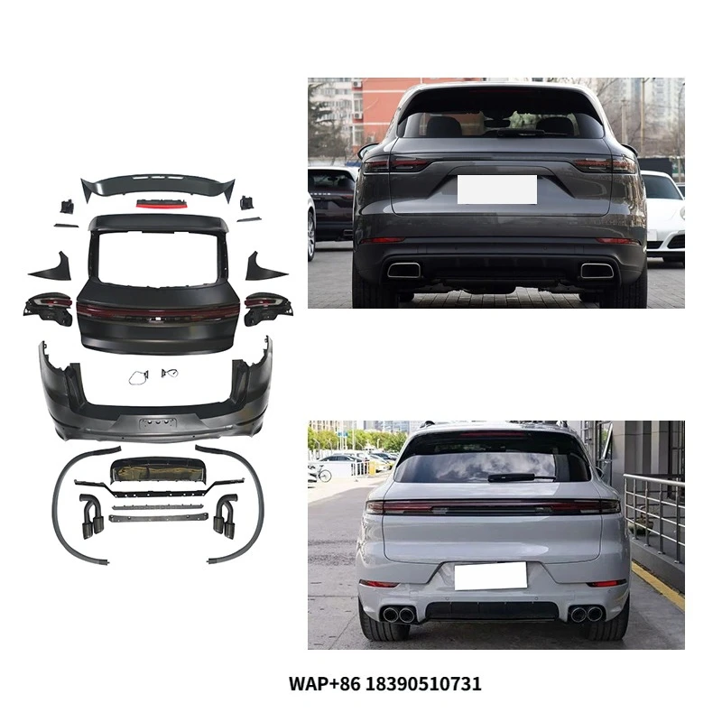 TEGARRY 2018-2024 High Quality Red Rear Light Spoiler Full Set Upgrade Kit PP Material Decoration+Protection 100% Fittment Easy