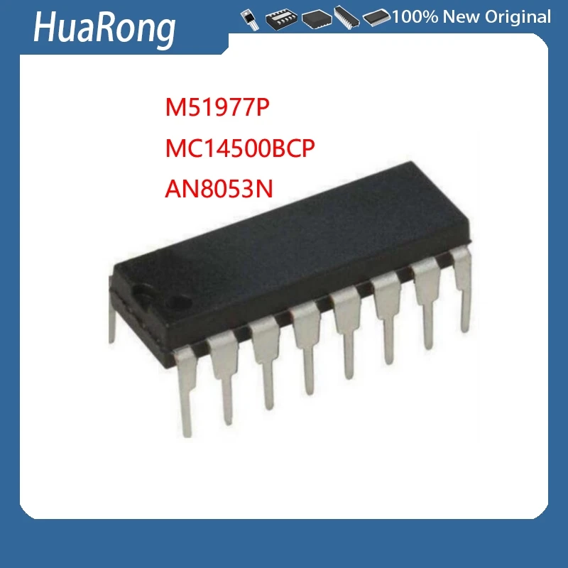 5Pcs/Lot   M51977P M51977 MC14500BCP MC14500B MC14500BCPG AN8053N DIP-16